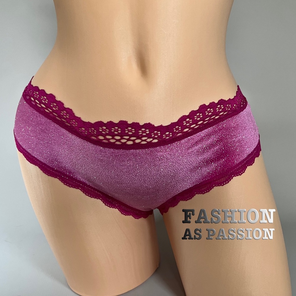 VS Cheeky Sheeny Velvet Panty XS